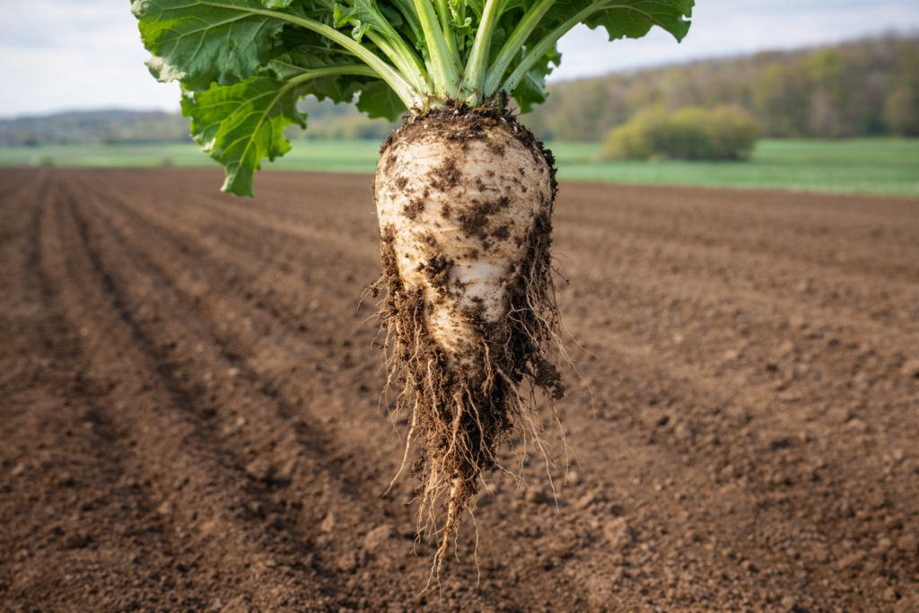 Snažan i razvijen koren šećerne repe kao rezultat rane setve